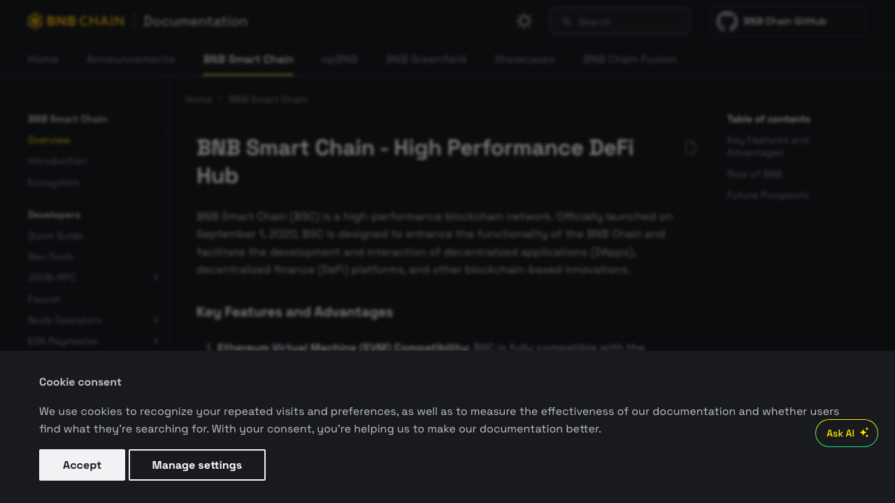 BNB Chain Docs - BNB Smart Chain Overview preview